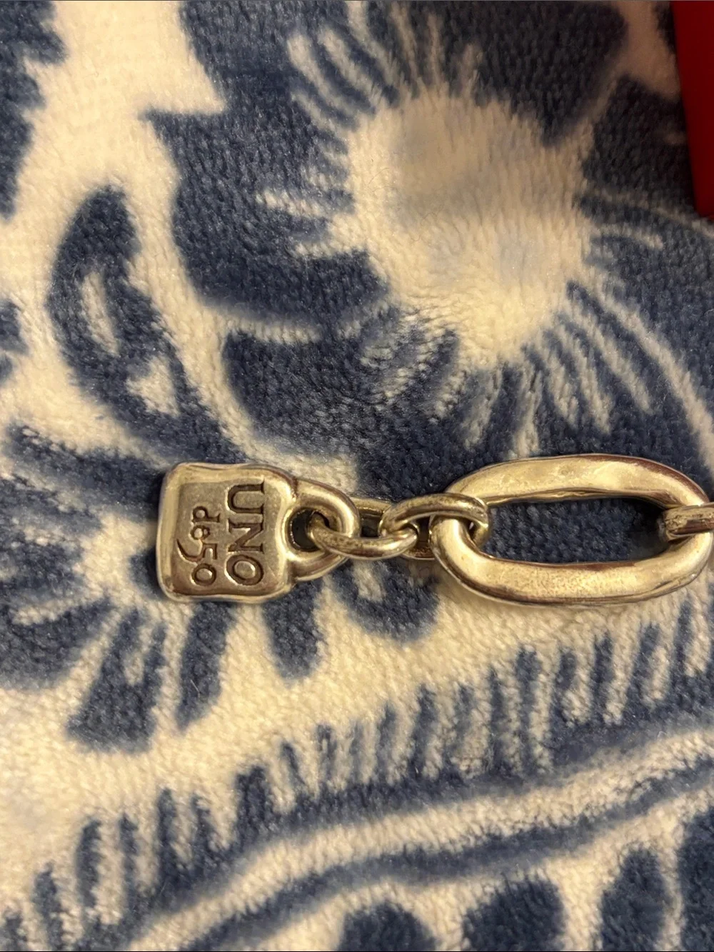 UNO de 50 Silver Chain Bracelet with Charm